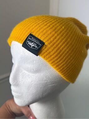 Subaru Wilderness Adult Yellow Ribbed Beanie 100% Acrylic